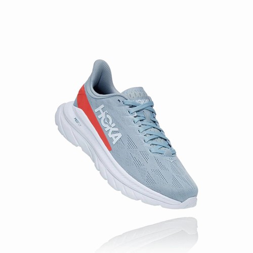 Hoka One One MACH 4 Road Running Shoes For Women India Blue/Red IN-1497